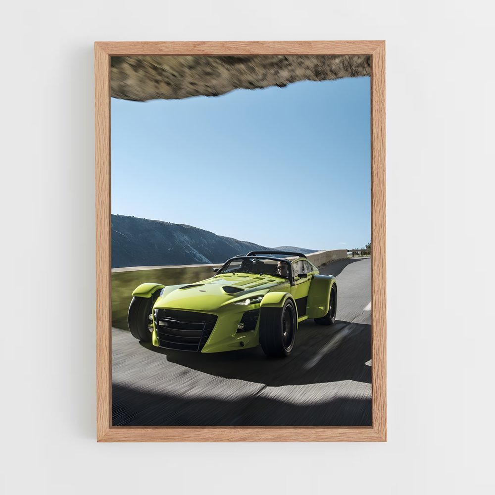 Poster futuriste nouveau – affiche Donkervoort (vue 4)